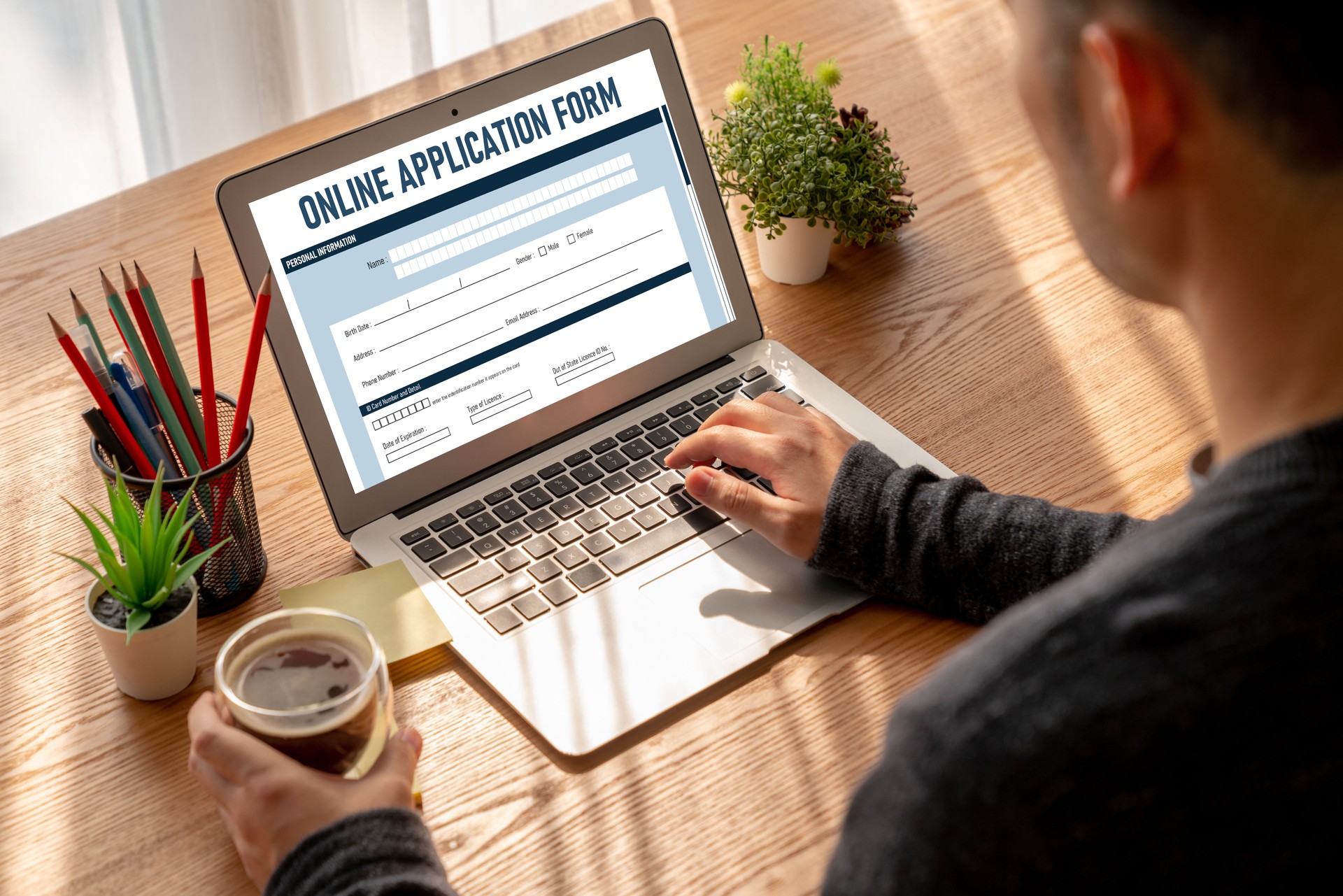 Online application form for modish registration